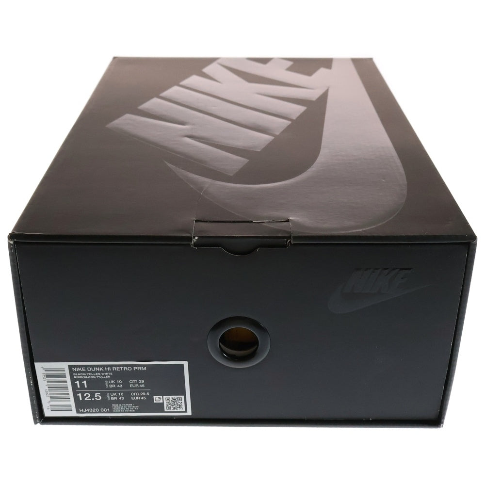 NIKE(ナイキ) DUNK HIGH RETRO PREMIUM WU-TANG CLAN ダンク ハイ レトロ プレミアム ウータン クラン ハイカットスニーカー ブラック/イエロー US11/29cm HJ4320-001