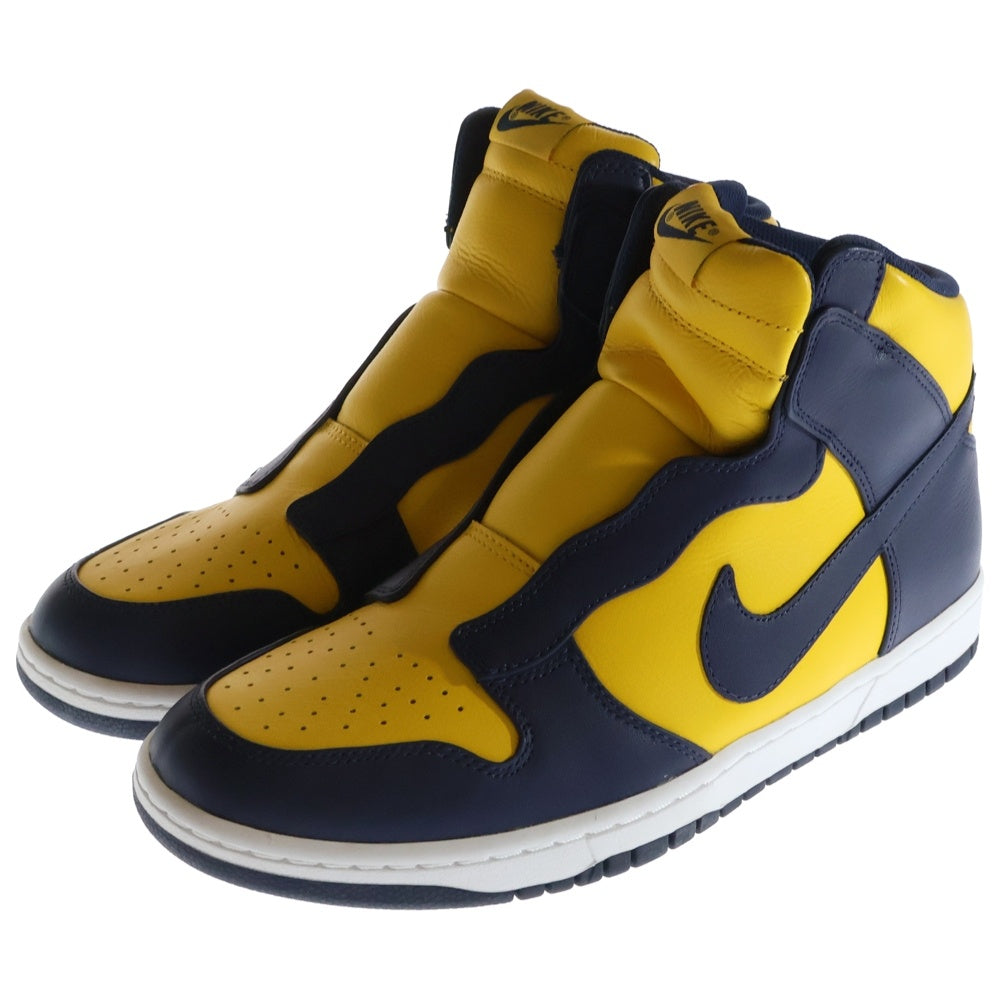 NIKE(ナイキ) ×sacai WMNS DUNK HIGH LUX サカイ ウィメンズ ダンク ラックス ハイカットスニーカー ネイビー/イエロー US12/29cm 776446-447