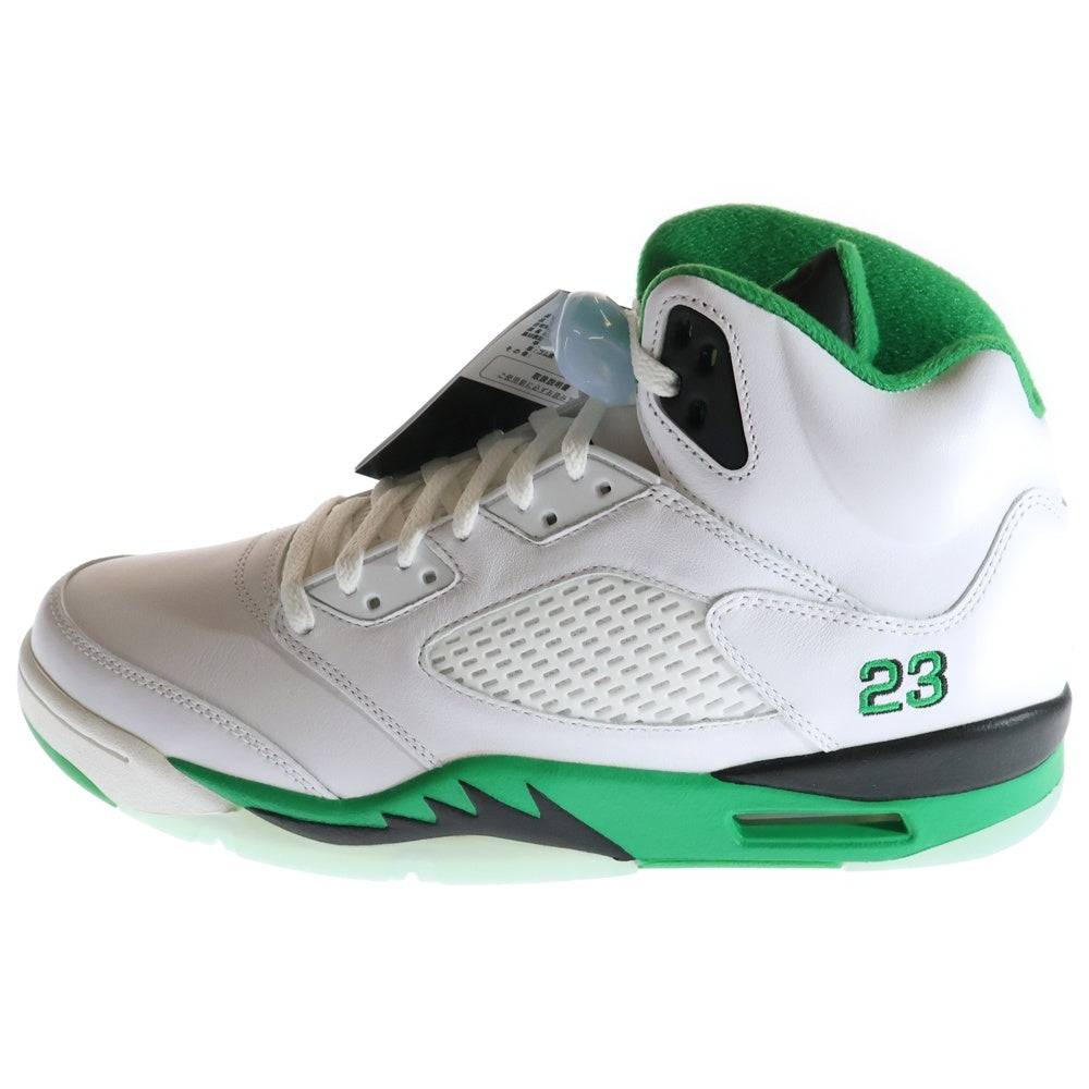 NIKE(ナイキ) WMNS AIR JORDAN 5 RETRO ウィメンズ エアジョーダン5 レトロ ハイカットスニーカー ホワイト/グリーン US12/29cm DD9336-103