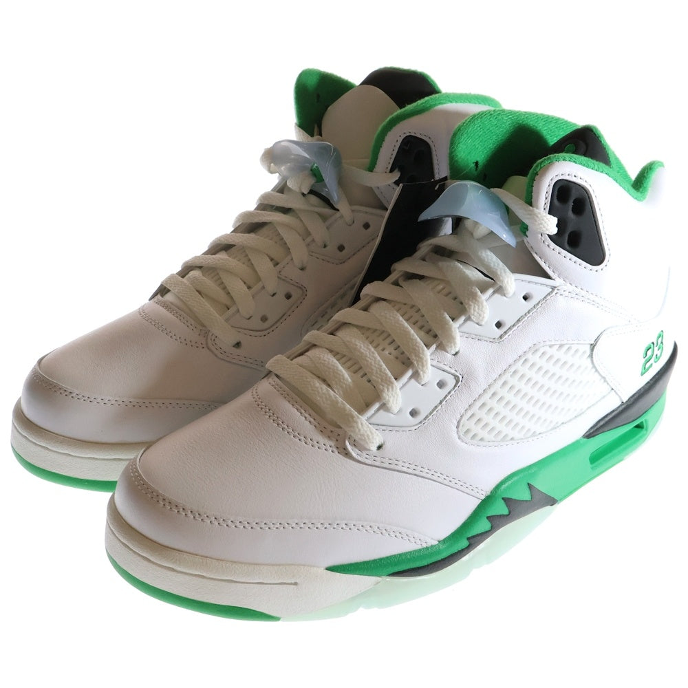 NIKE(ナイキ) WMNS AIR JORDAN 5 RETRO ウィメンズ エアジョーダン5 レトロ ハイカットスニーカー ホワイト/グリーン US12/29cm DD9336-103