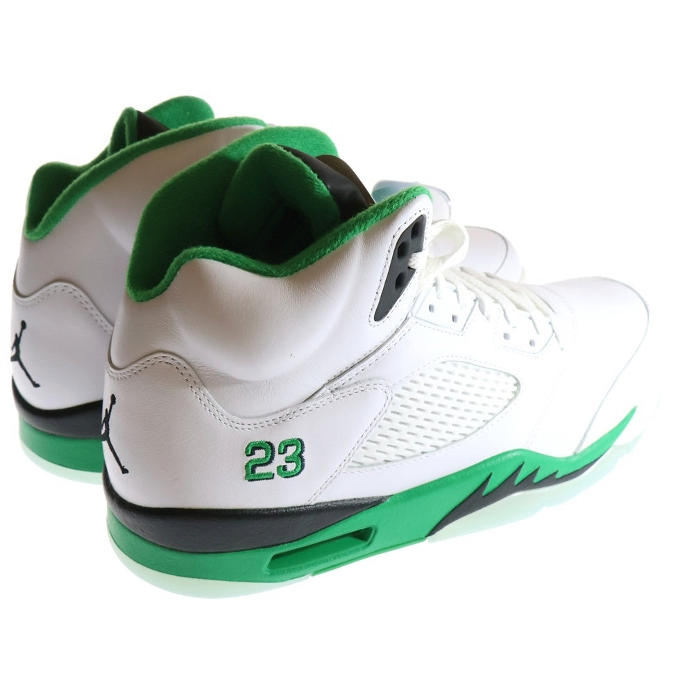 NIKE(ナイキ) WMNS AIR JORDAN 5 RETRO ウィメンズ エアジョーダン5 レトロ ハイカットスニーカー ホワイト/グリーン US12/29cm DD9336-103
