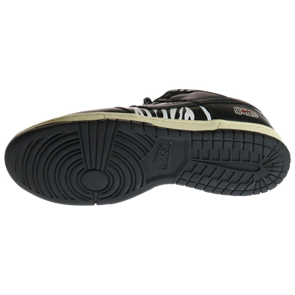 NIKE SB(ナイキエスビー) ×QUARTER SNACKS SB DUNK LOW ZEBRA CAKE クウォータースナックス ダンク ゼブラケーキ ローカットスニーカー ブラック/ホワイト US11/29cm DM3510-001