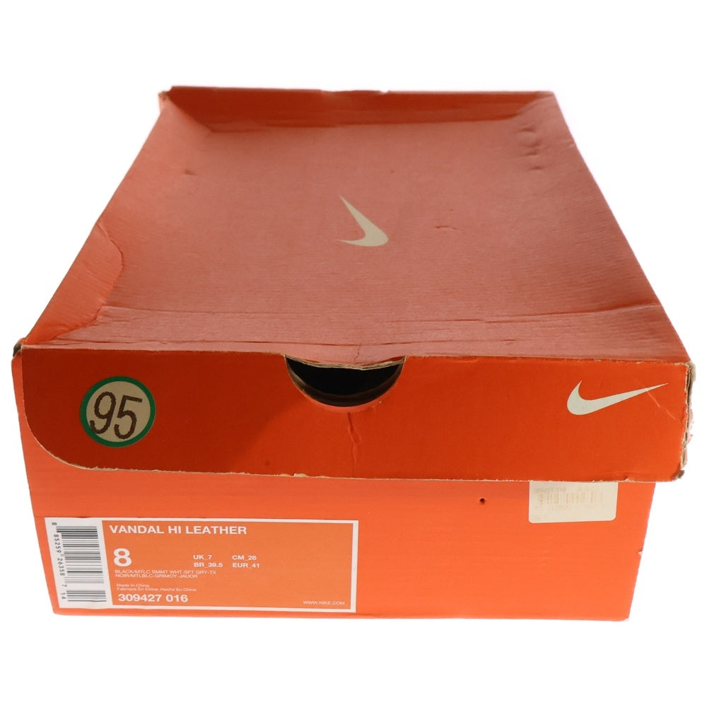 NIKE(ナイキ) VANDAL HIGH LEATHER バンダル レザー ハイカットスニーカー ブラック US8/26cm 309427-016
