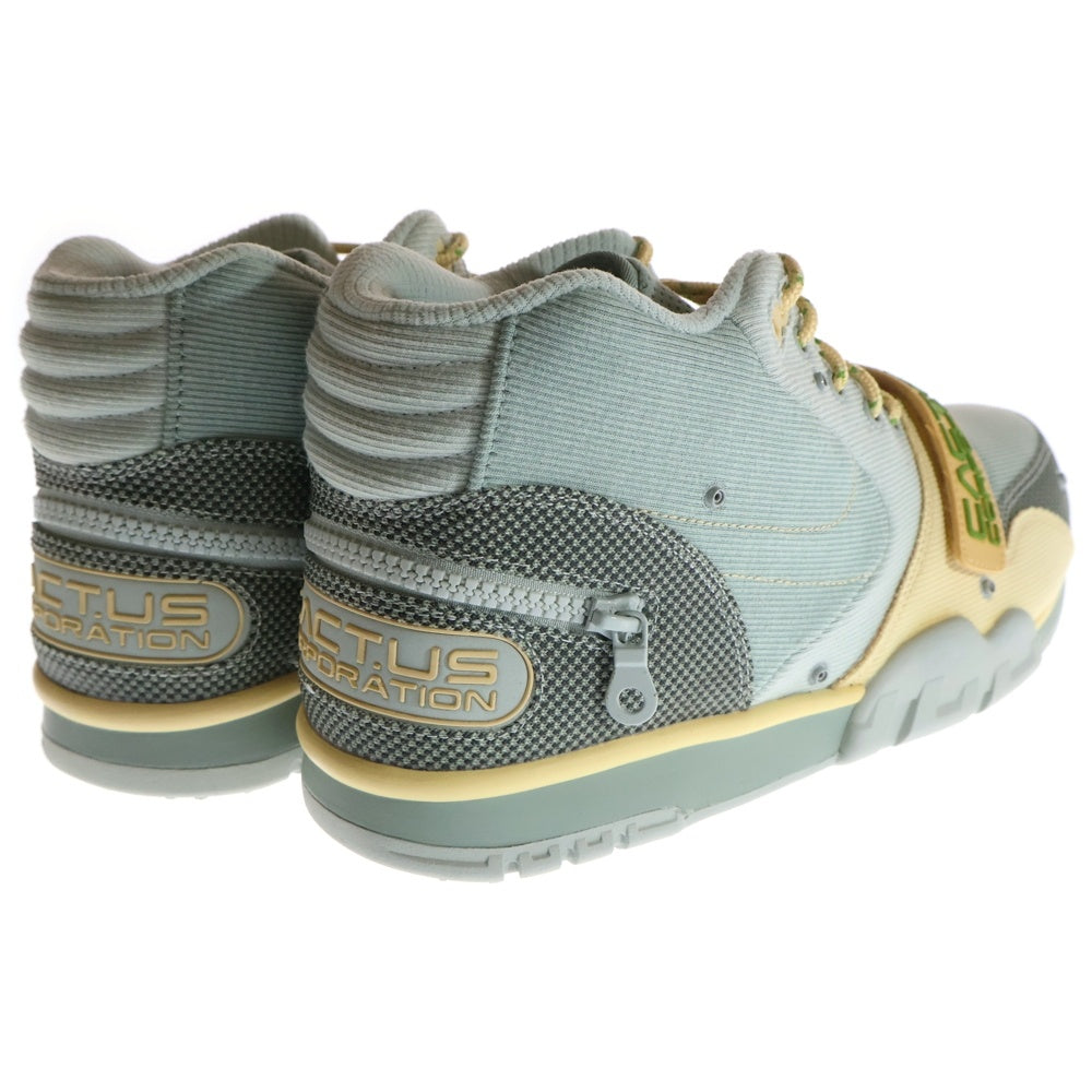 NIKE(ナイキ) ×TRAVIS SCOTT AIR TRAINER 1 SP トラヴィススコット エアトレーナー1 ハイカットスニーカー ライトグリーン US11/29cm DR7515-001