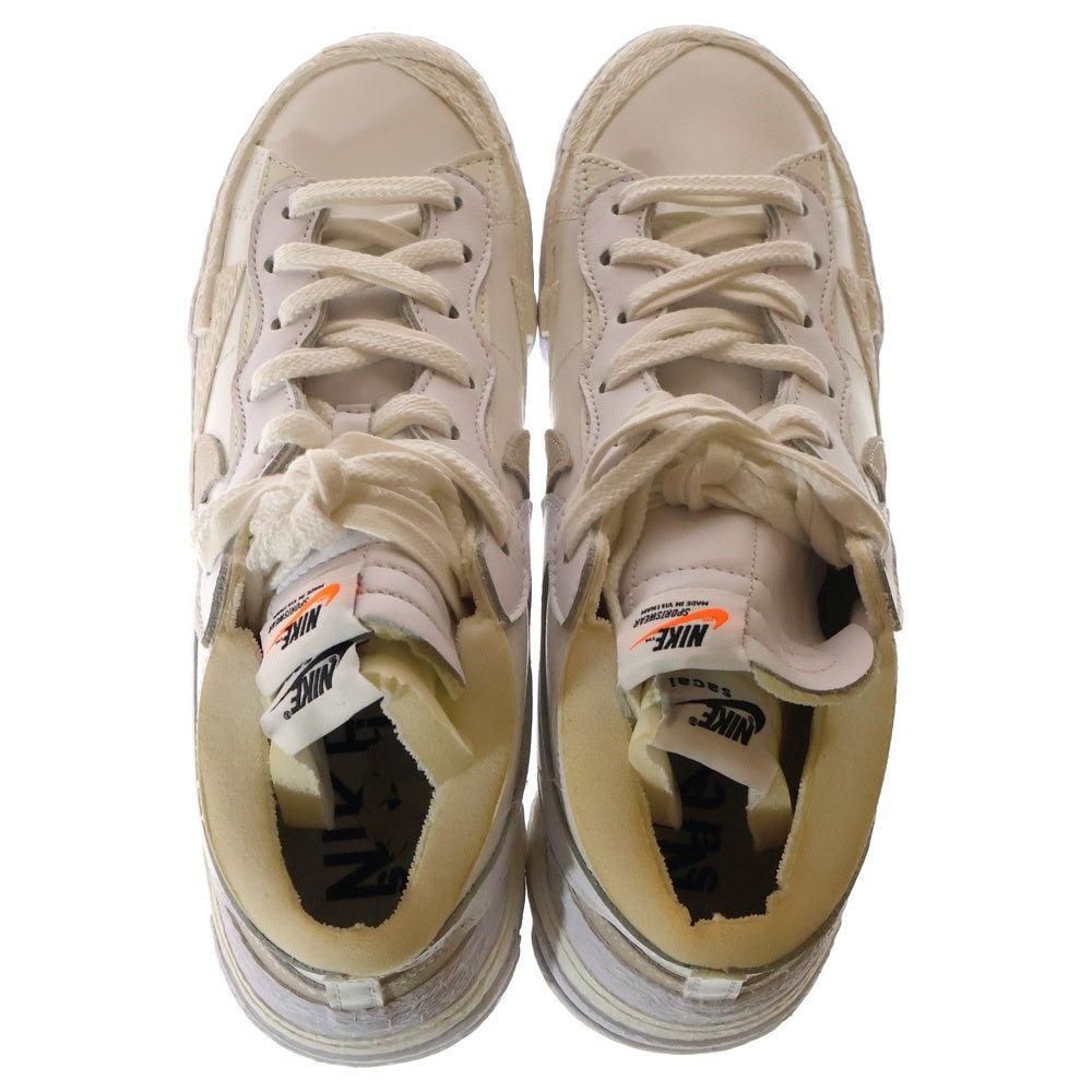 NIKE(ナイキ) ×sacai BLAZER LOW WHITE PATENT LEATHER サカイ ブレーザー ロー ホワイト パテント レザー ローカットスニーカー ホワイト US11/29cm DM6443-100