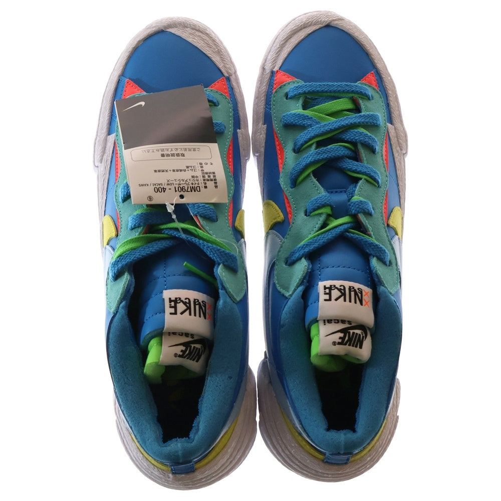 NIKE(ナイキ) ×KAWS ×sacai BLAZER LOW NEPTUNE BLUE カウズ サカイ ブレーザー ネプチューンブルー ローカットスニーカー マルチ US11/29cm DM7901-400