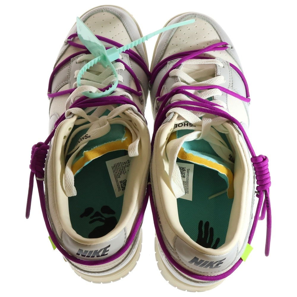 NIKE(ナイキ) ×OFF-WHITE DUNK LOW 1 OF 50 21 オフホワイト ダンク ローカットスニーカー グレー/ホワイト US11/29cm DM1602-100