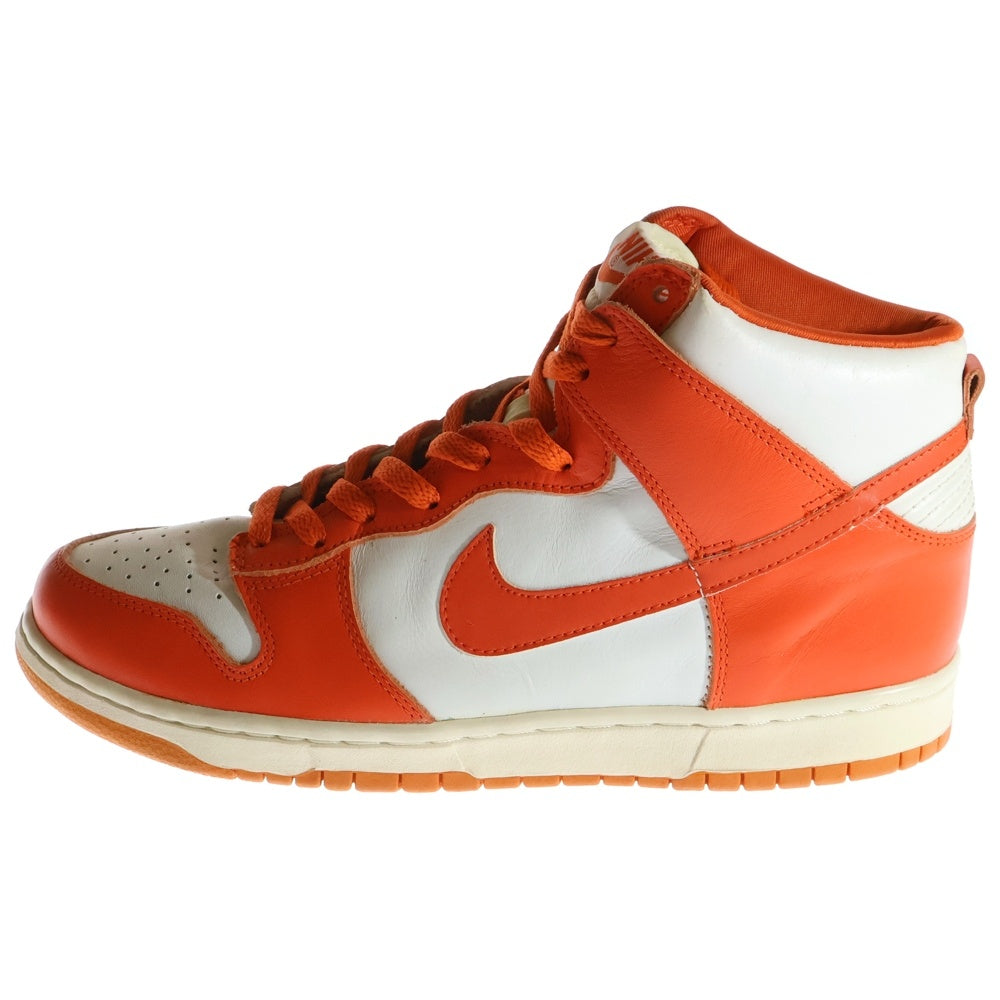 NIKE(ナイキ) 【観賞用1998年製】 DUNK HIGH LE ダンク ハイカットスニーカー ホワイト/オレンジ US10.5/28.5cm 630335-811