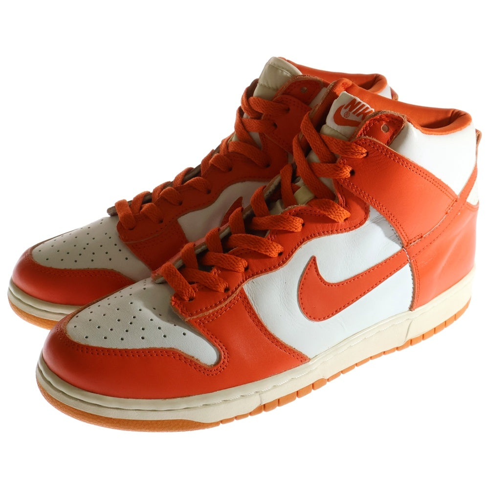 NIKE(ナイキ) 【観賞用1998年製】 DUNK HIGH LE ダンク ハイカットスニーカー ホワイト/オレンジ US10.5/28.5cm 630335-811