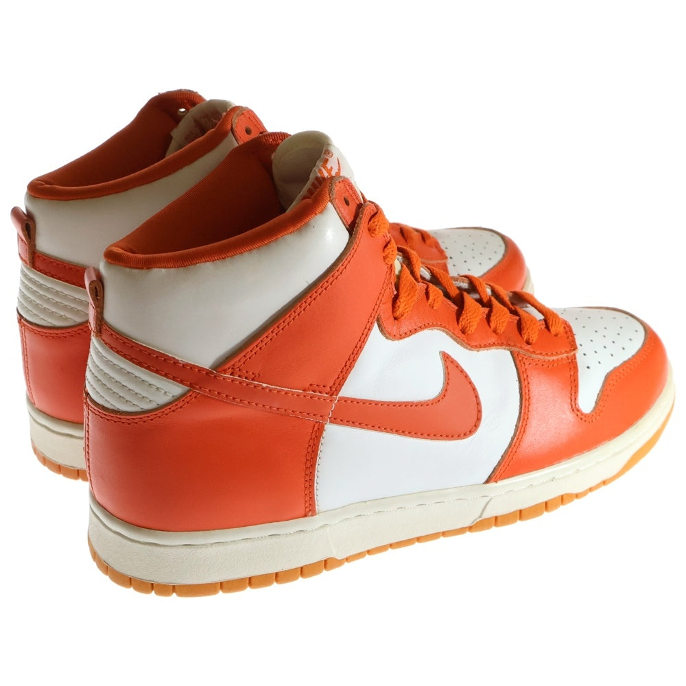 NIKE(ナイキ) 【観賞用1998年製】 DUNK HIGH LE ダンク ハイカットスニーカー ホワイト/オレンジ US10.5/28.5cm 630335-811