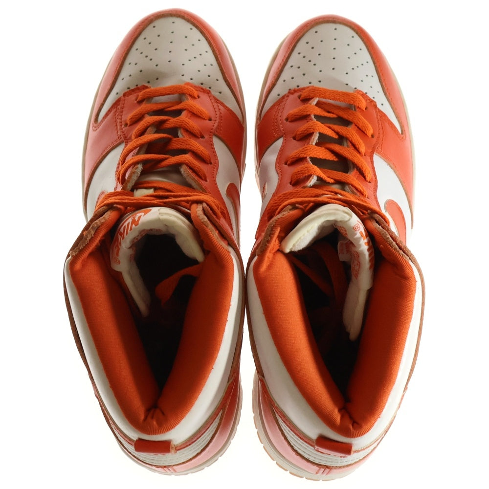 NIKE(ナイキ) 【観賞用1998年製】 DUNK HIGH LE ダンク ハイカットスニーカー ホワイト/オレンジ US10.5/28.5cm 630335-811