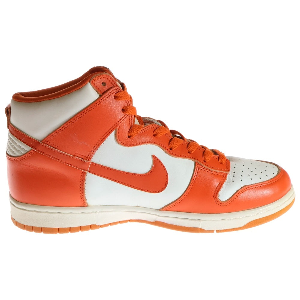 NIKE(ナイキ) 【観賞用1998年製】 DUNK HIGH LE ダンク ハイカットスニーカー ホワイト/オレンジ US10.5/28.5cm 630335-811