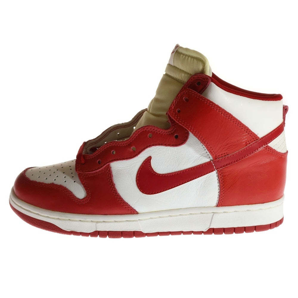 NIKE(ナイキ) 【観賞用1999年製】 DUNK HIGH LE ダンク ハイカットスニーカー ホワイト/レッド US10/28cm 630335-161