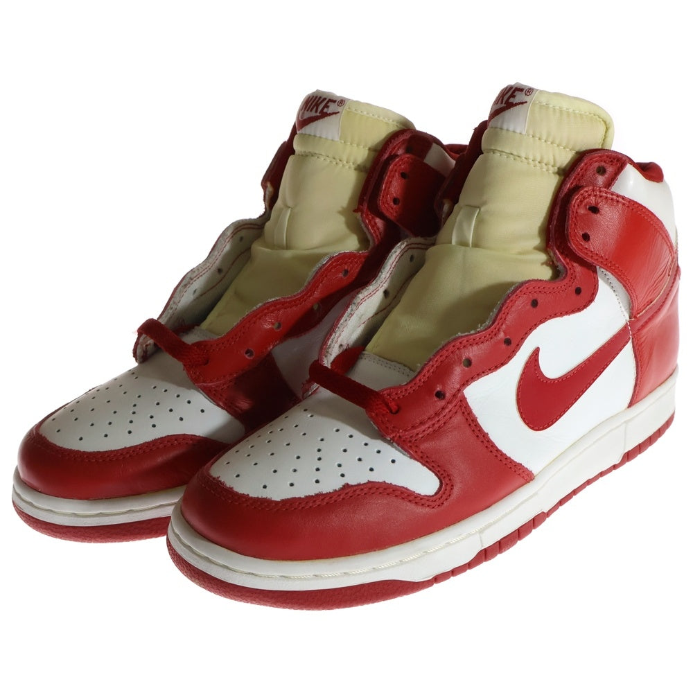 NIKE(ナイキ) 【観賞用1999年製】 DUNK HIGH LE ダンク ハイカットスニーカー ホワイト/レッド US10/28cm 630335-161
