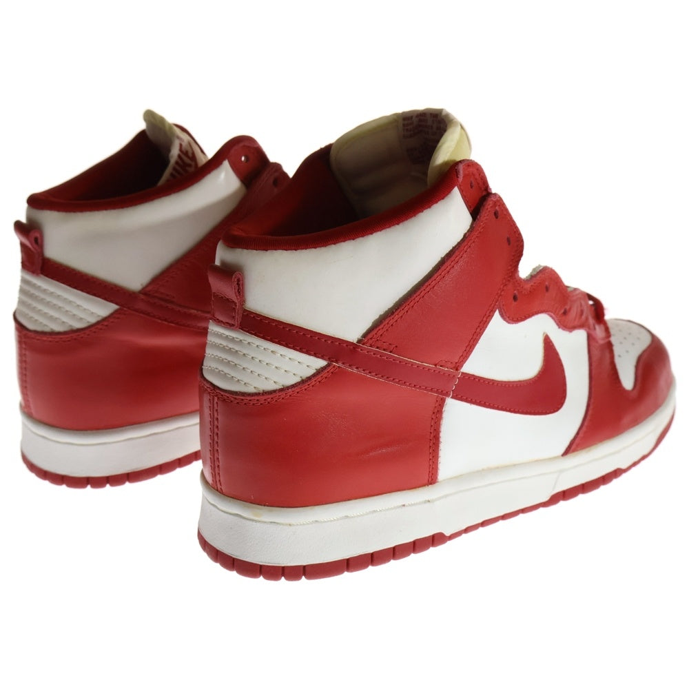 NIKE(ナイキ) 【観賞用1999年製】 DUNK HIGH LE ダンク ハイカットスニーカー ホワイト/レッド US10/28cm 630335-161