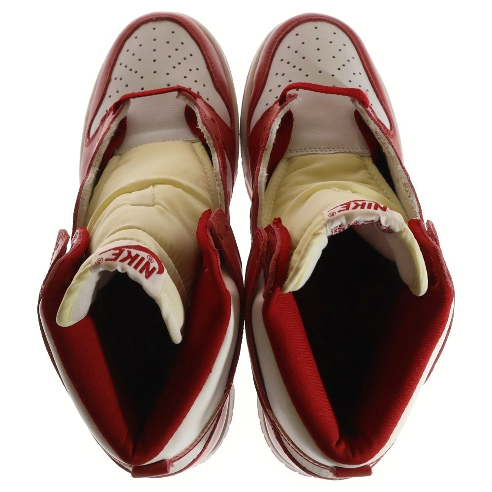 NIKE(ナイキ) 【観賞用1999年製】 DUNK HIGH LE ダンク ハイカットスニーカー ホワイト/レッド US10/28cm 630335-161