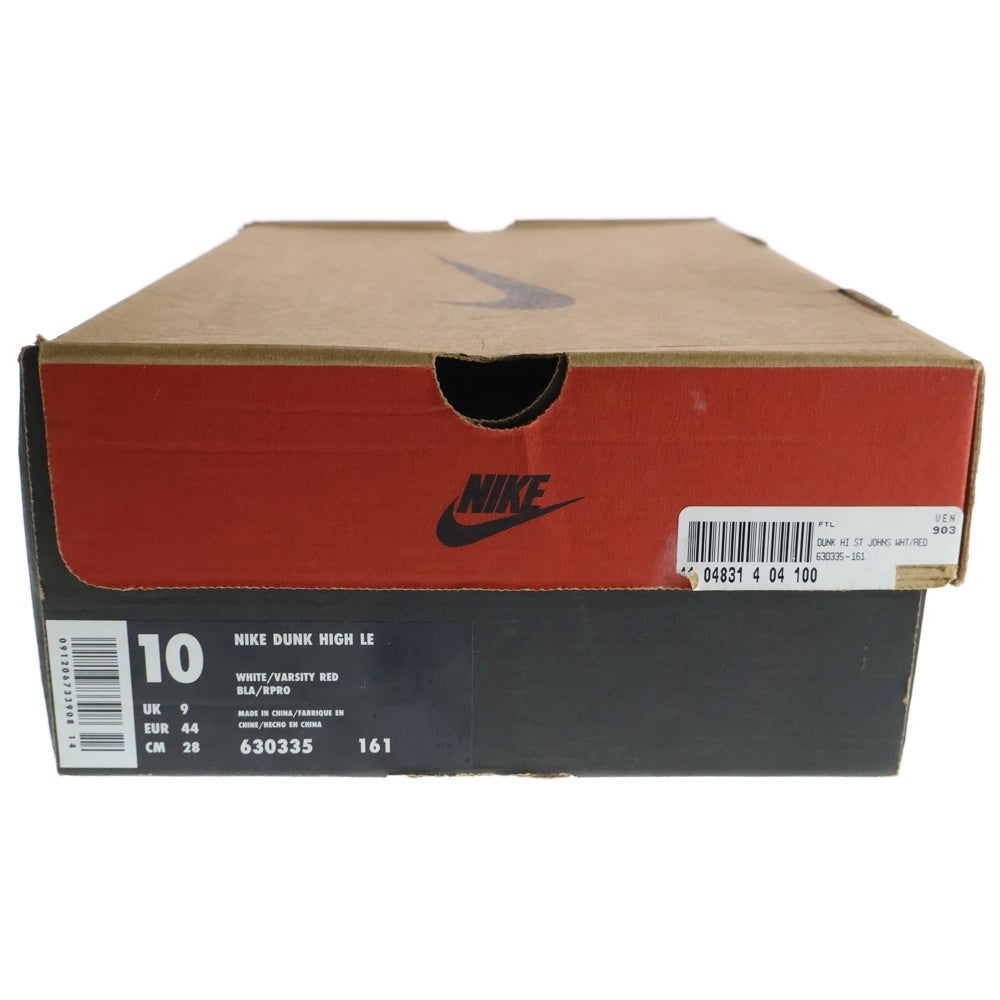 NIKE(ナイキ) 【観賞用1999年製】 DUNK HIGH LE ダンク ハイカットスニーカー ホワイト/レッド US10/28cm 630335-161