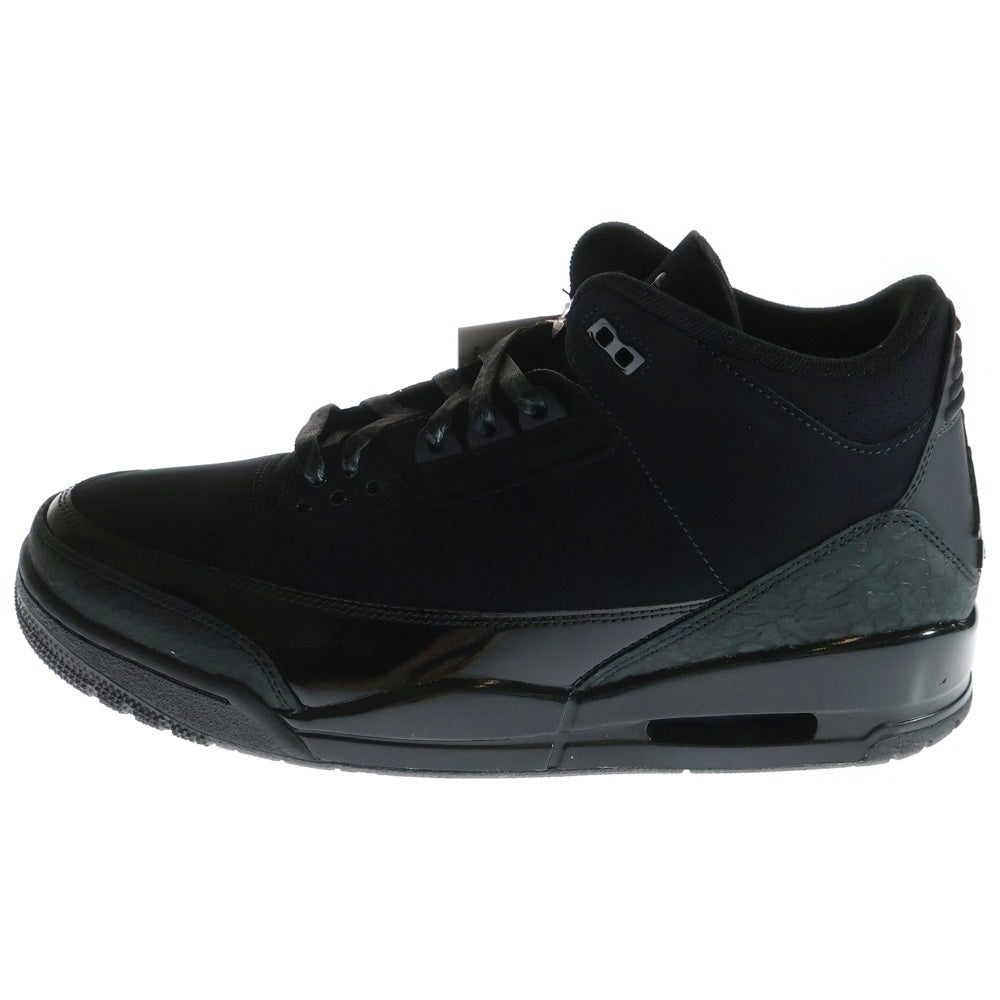 NIKE(ナイキ) AIR JORDAN 3 RETRO BLACK CAT エアジョーダン3 レトロ ブラックキャット ハイカットスニーカー ブラック US12/30cm CT8532-001