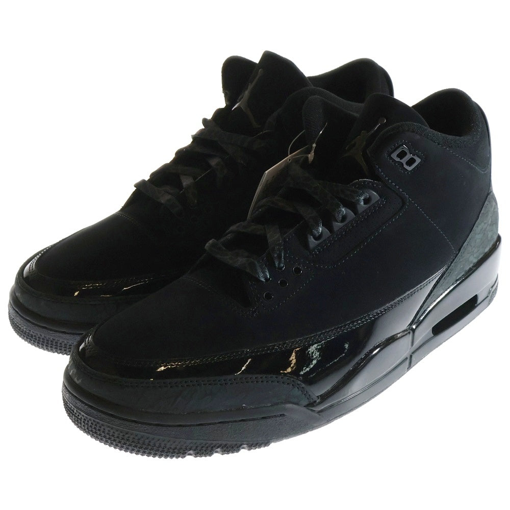 NIKE(ナイキ) AIR JORDAN 3 RETRO BLACK CAT エアジョーダン3 レトロ ブラックキャット ハイカットスニーカー ブラック US12/30cm CT8532-001