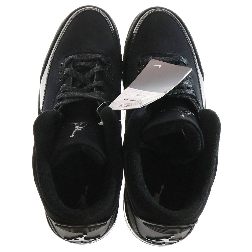 NIKE(ナイキ) AIR JORDAN 3 RETRO BLACK CAT エアジョーダン3 レトロ ブラックキャット ハイカットスニーカー ブラック US12/30cm CT8532-001