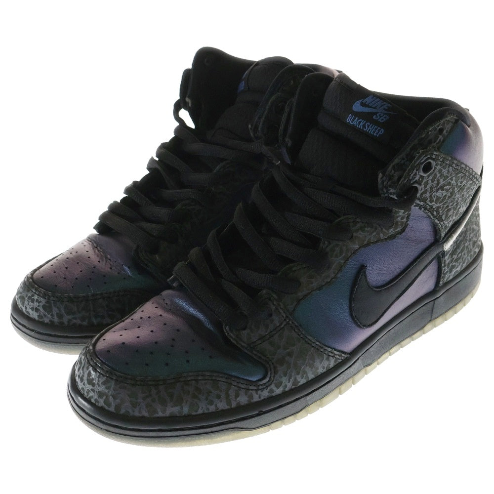 NIKE SB(ナイキエスビー) ×Black Sheep DUNK HIGH PRO QS BLACK ブラックシープ ダンク ブラックホーネット ハイカットスニーカー ブラック US11/29cm BQ6827-001