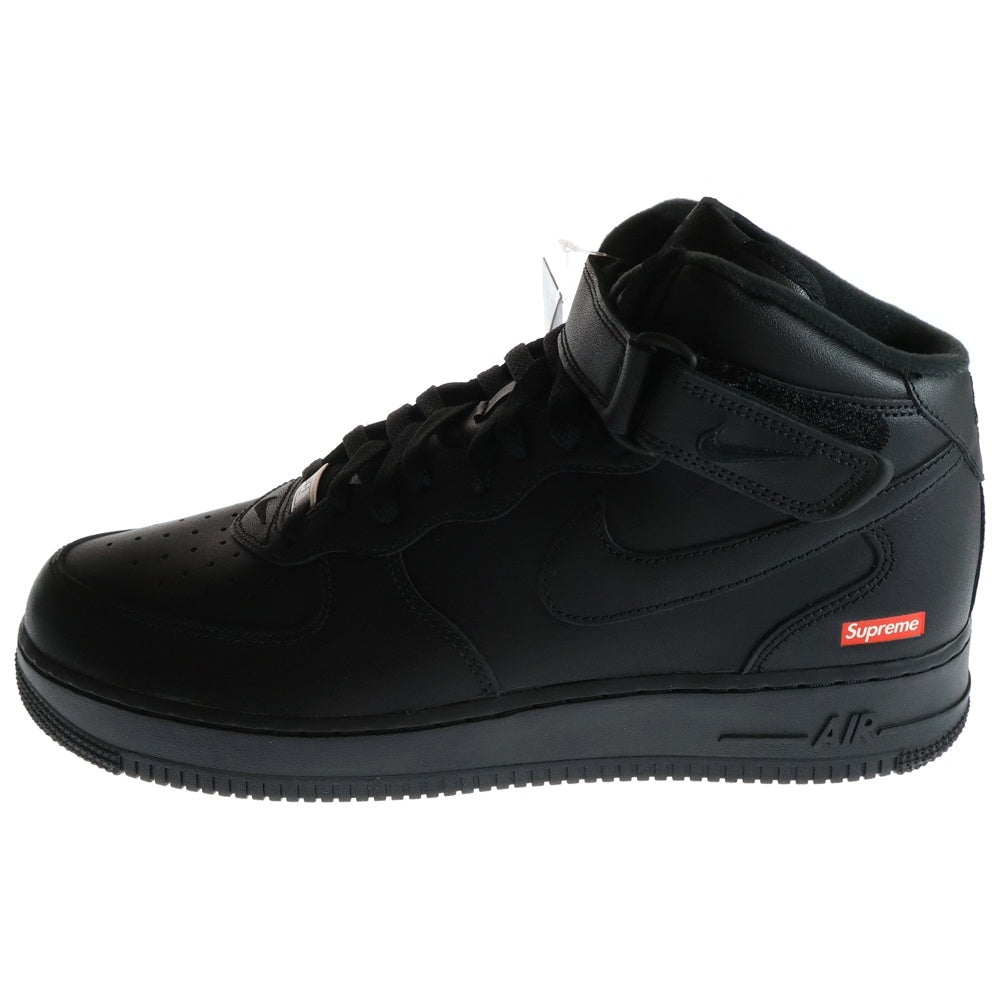 NIKE(ナイキ) ×SUPREME AIR FORCE 1 MID BLACK シュプリーム エアフォース1 ミッドカットスニーカー ブラック US8/26cm FZ8784-001