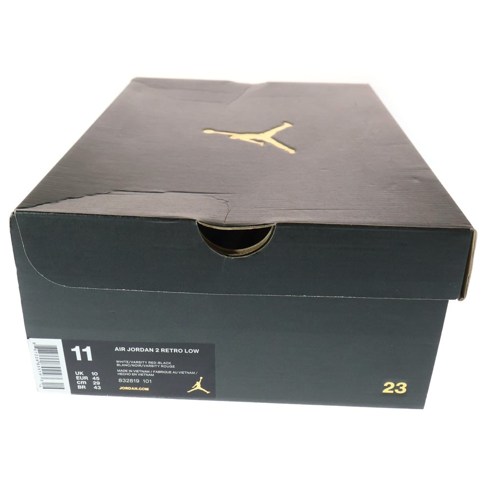 NIKE(ナイキ) AIR JORDAN 2 RETRO LOW エアジョーダン2 ローカットスニーカー ホワイト/レッド US11/29cm 832819-101