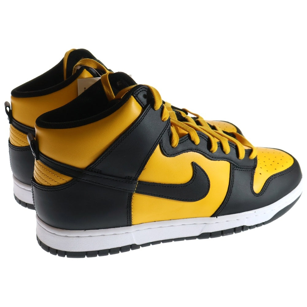 NIKE(ナイキ) DUNK HIGH RETRO UNIVERSITY GOLD AND BLACK ダンク レトロ ユニバーシティゴールド アンド ブラック ハイカットスニーカー US11/29cm DD1399-700