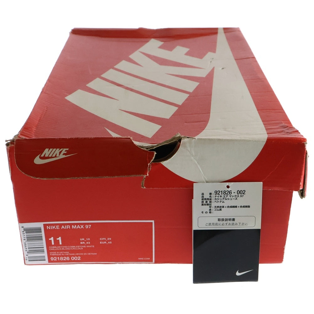NIKE(ナイキ) AIR MAX 97 エアマックス97 ローカットスニーカー グレー US11/29cm 921826-002