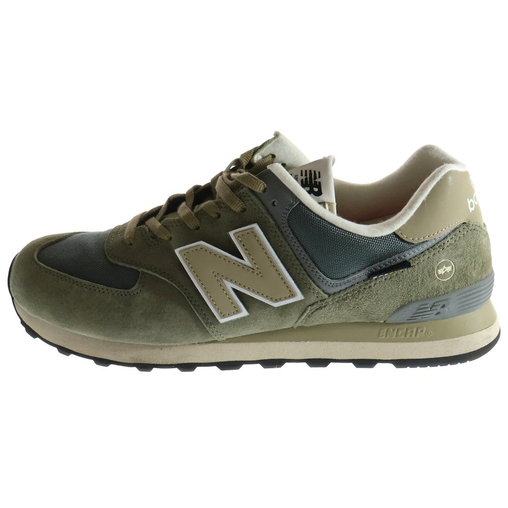 New Balance(ニューバランス) ×ALPHA INDUSTRIES ML574AI2 アルファインダストリーズ スエードレザー ローカットスニーカー US11/29cm