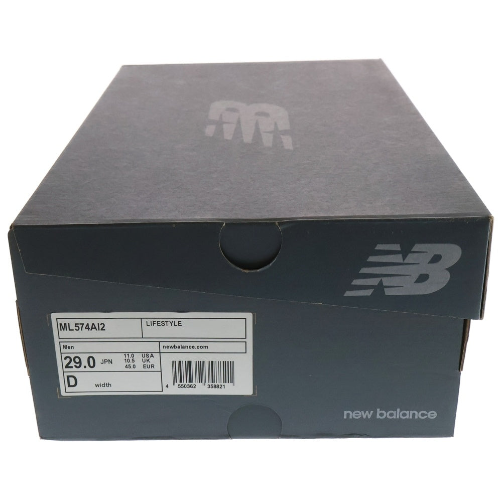 New Balance(ニューバランス) ×ALPHA INDUSTRIES ML574AI2 アルファインダストリーズ スエードレザー ローカットスニーカー US11/29cm