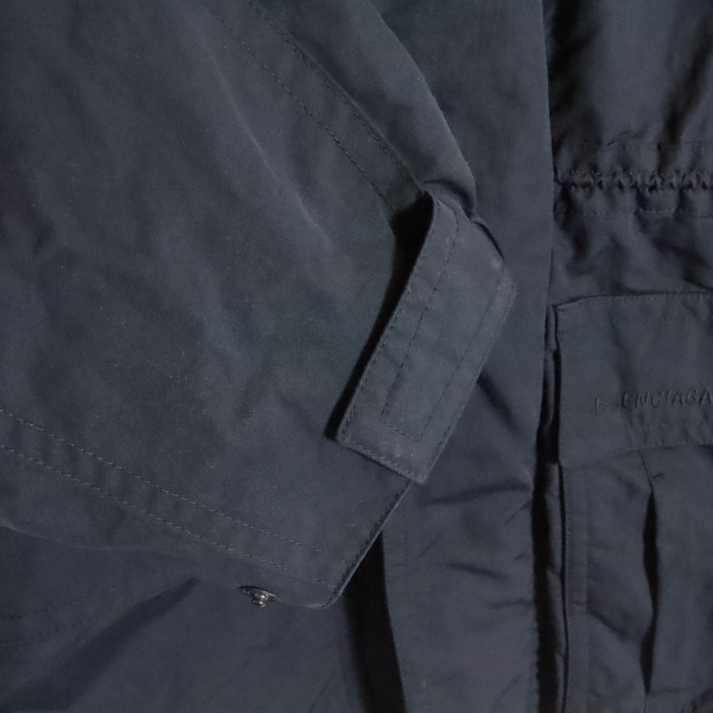 BALENCIAGA(バレンシアガ) 20AW ジップアップ ミリタリーデザイン ナイロンジャケット ライトパーカー ネイビー 647645 TJO14