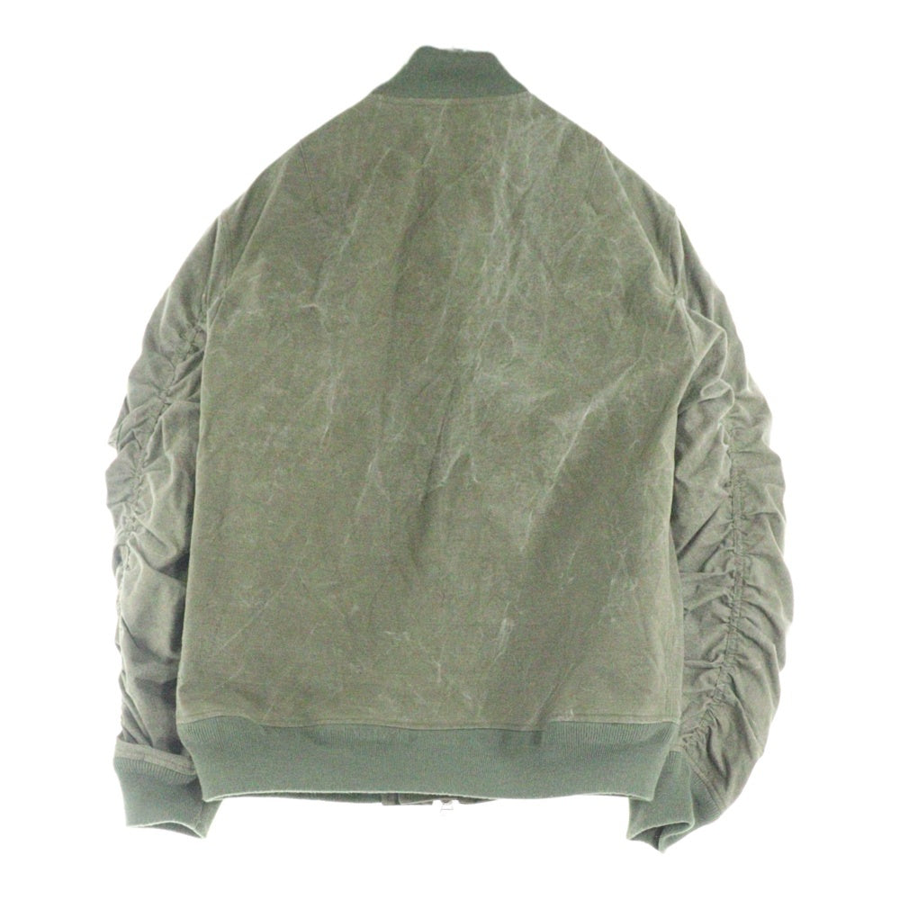 READY MADE(レディメイド) 23AW Jesse Jacket MA-1 キルティングライナー ジップアップ ミリタリー フライト ボンバージャケット カーキ RE-CO-KH-00-00-23