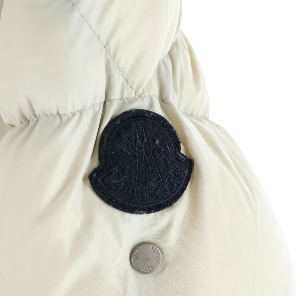 MONCLER GENIUS(モンクレール ジーニアス) 20AW ×ALYX ALMOND アリクス アーモンド ロゴワッペン フーデッド ナイロン ダウンジャケット アイボリー F209Y1B50710 C0631