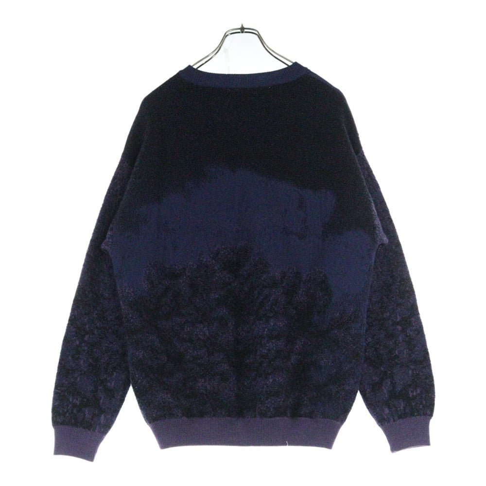 LOUIS VUITTON(ルイヴィトン) 19AW オズの魔法使い ブリックロード ハンドニット クルーネック セーター パープル RM191 JYC HGN68W