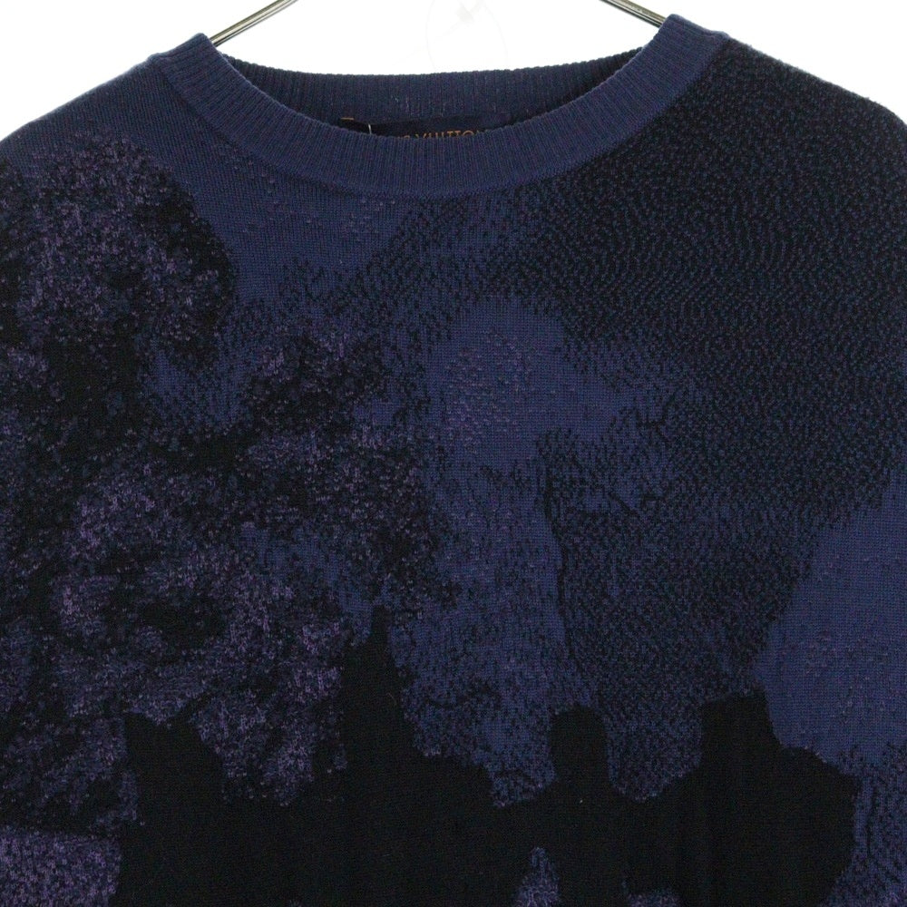 LOUIS VUITTON(ルイヴィトン) 19AW オズの魔法使い ブリックロード ハンドニット クルーネック セーター パープル RM191 JYC HGN68W
