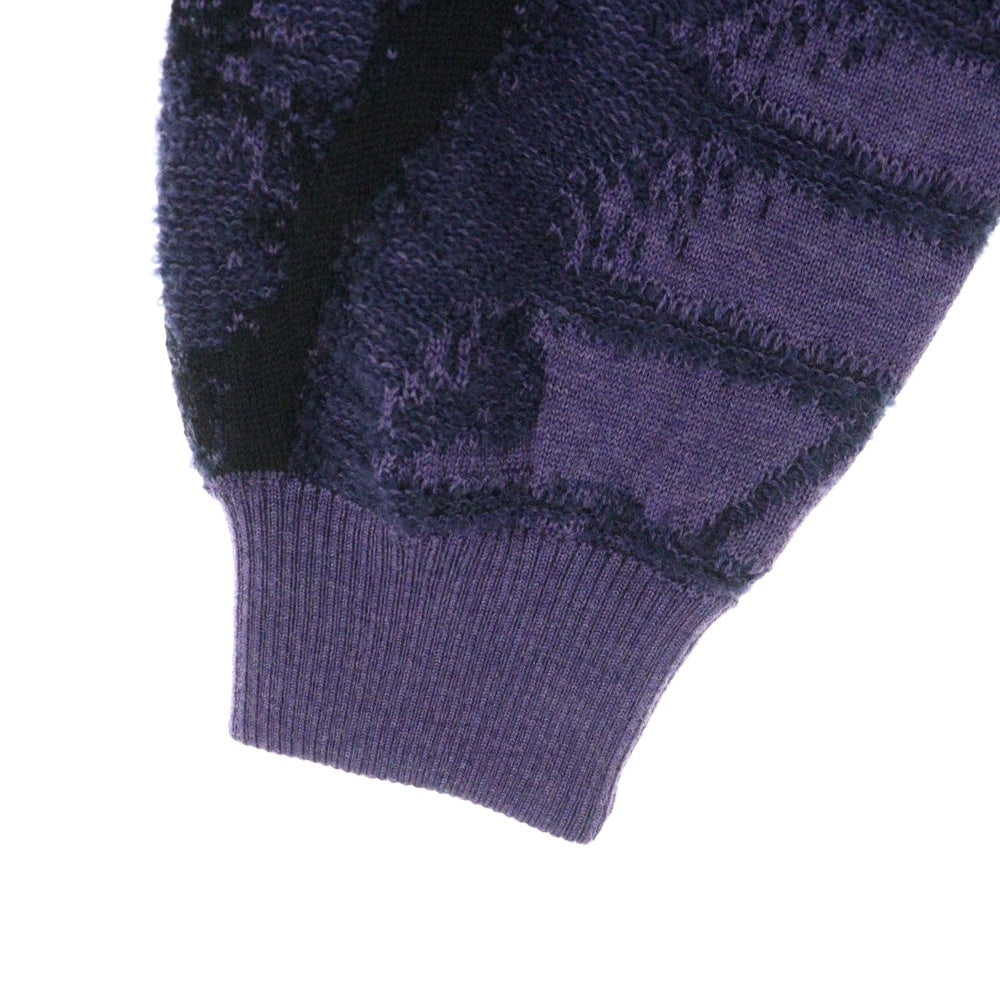 LOUIS VUITTON(ルイヴィトン) 19AW オズの魔法使い ブリックロード ハンドニット クルーネック セーター パープル RM191 JYC HGN68W