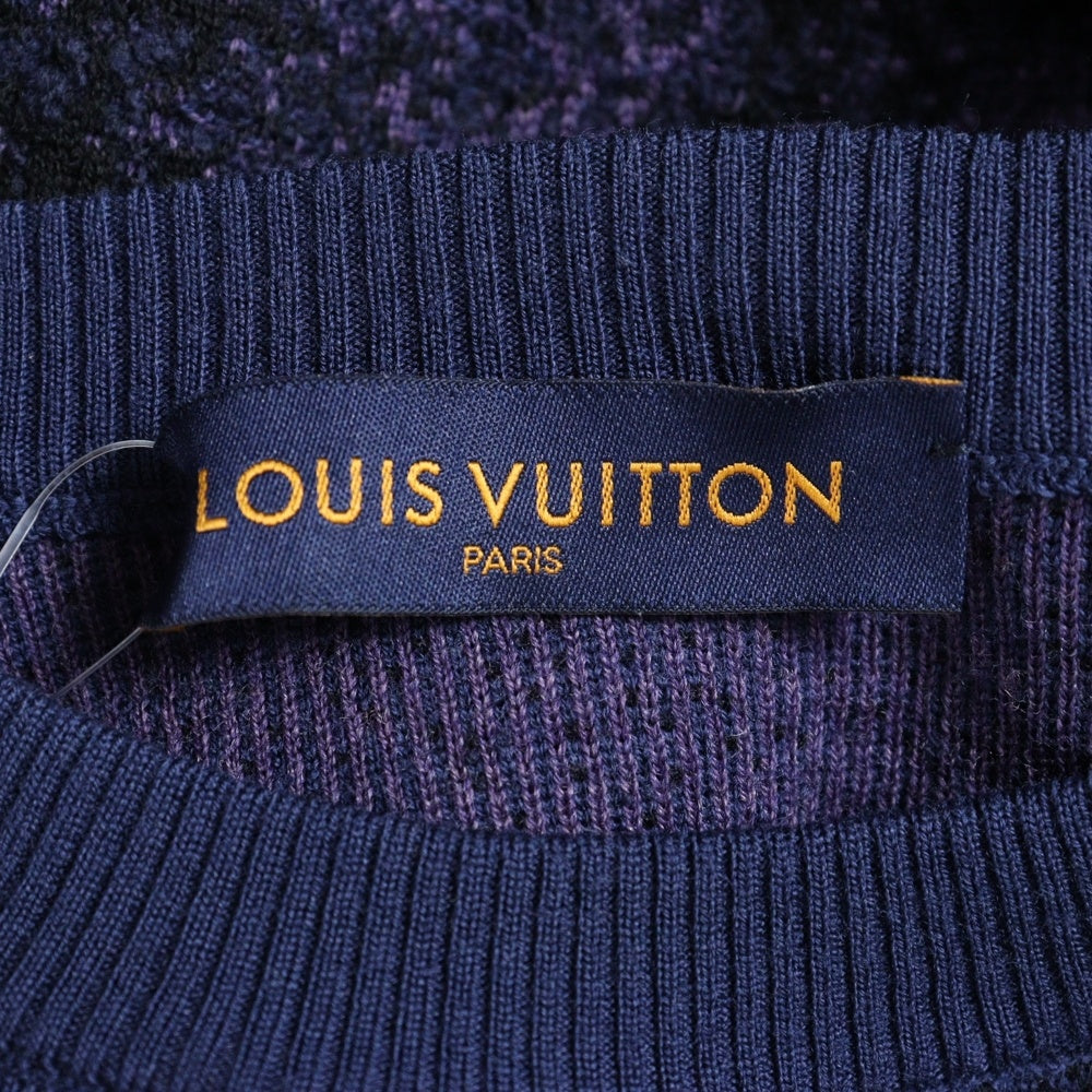 LOUIS VUITTON(ルイヴィトン) 19AW オズの魔法使い ブリックロード ハンドニット クルーネック セーター パープル RM191 JYC HGN68W