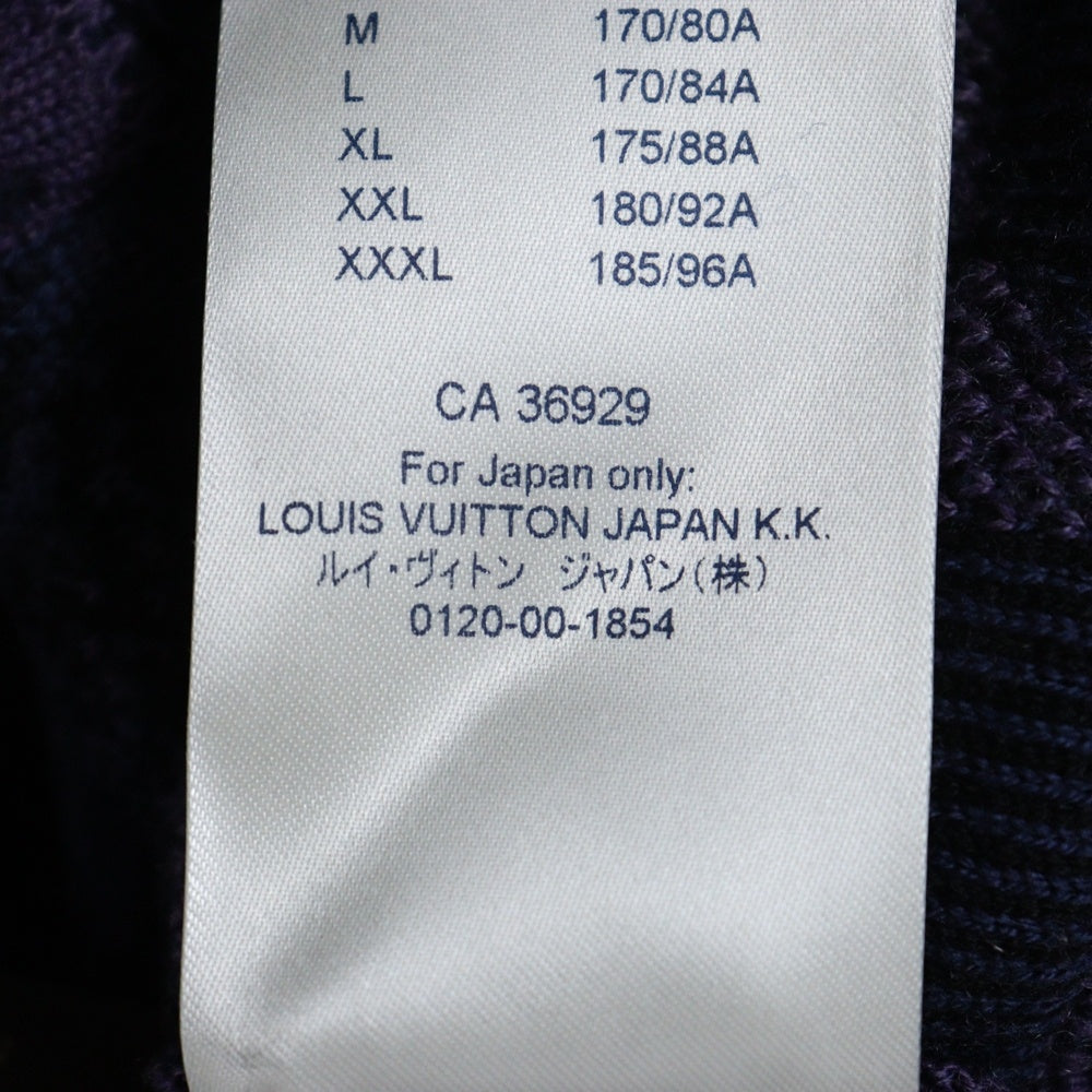 LOUIS VUITTON(ルイヴィトン) 19AW オズの魔法使い ブリックロード ハンドニット クルーネック セーター パープル RM191 JYC HGN68W