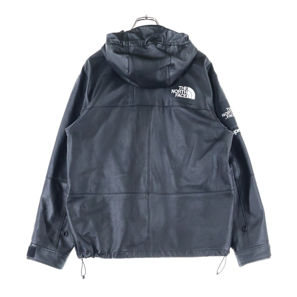 SUPREME(シュプリーム) 18AW×THE NORTH FACE Leather Mountain Parka シュプリーム ノースフェイス レザーマウンテンパーカー ジップアップレザージャケット NF0A3VJ8