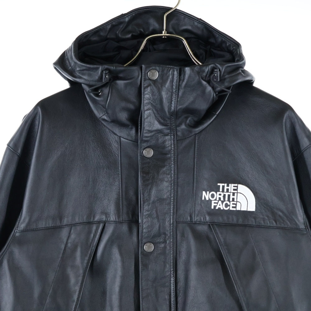SUPREME(シュプリーム) 18AW×THE NORTH FACE Leather Mountain Parka シュプリーム ノースフェイス レザーマウンテンパーカー ジップアップレザージャケット NF0A3VJ8
