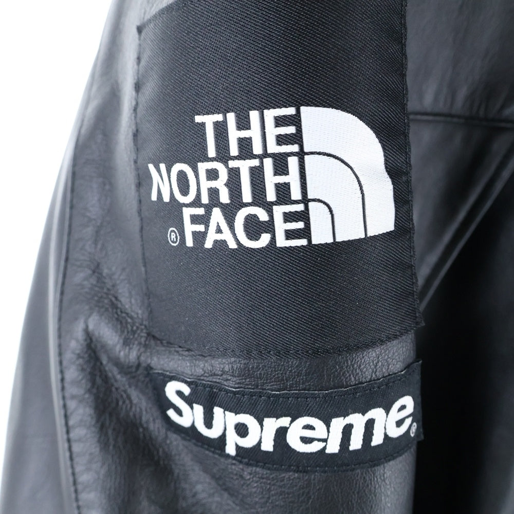 SUPREME(シュプリーム) 18AW×THE NORTH FACE Leather Mountain Parka シュプリーム ノースフェイス レザーマウンテンパーカー ジップアップレザージャケット NF0A3VJ8