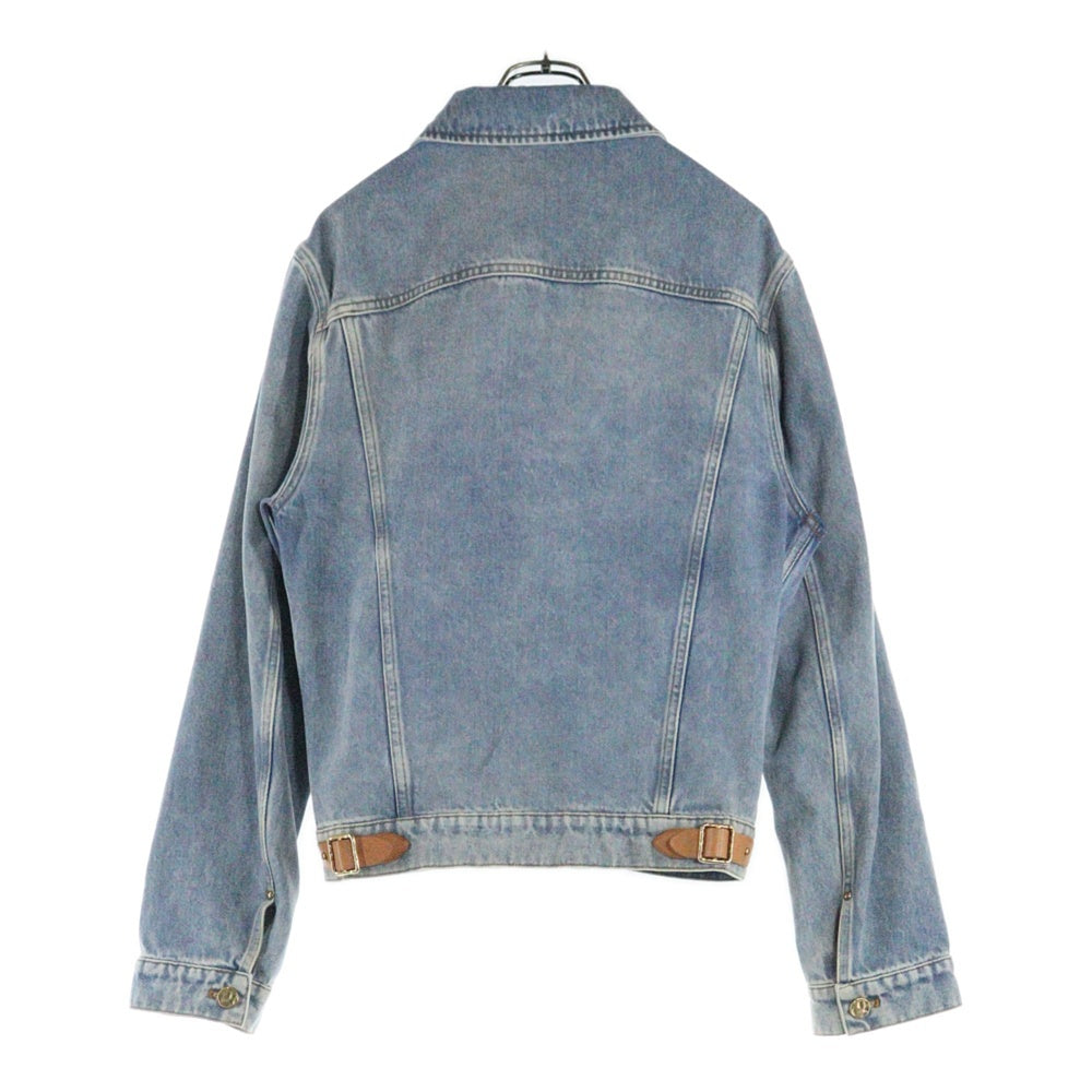 LOUIS VUITTON(ルイヴィトン) 19SS ダブルフロント ジップアップ ベスト ドッキング デニムジャケット インディゴ HGA73WLVP 812N