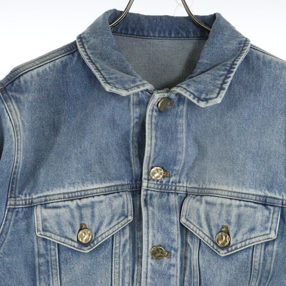 LOUIS VUITTON(ルイヴィトン) 19SS ダブルフロント ジップアップ ベスト ドッキング デニムジャケット インディゴ HGA73WLVP 812N