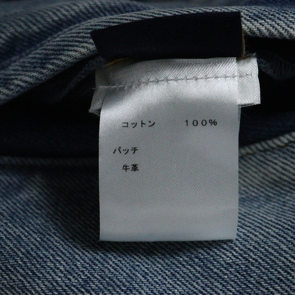LOUIS VUITTON(ルイヴィトン) 19SS ダブルフロント ジップアップ ベスト ドッキング デニムジャケット インディゴ HGA73WLVP 812N