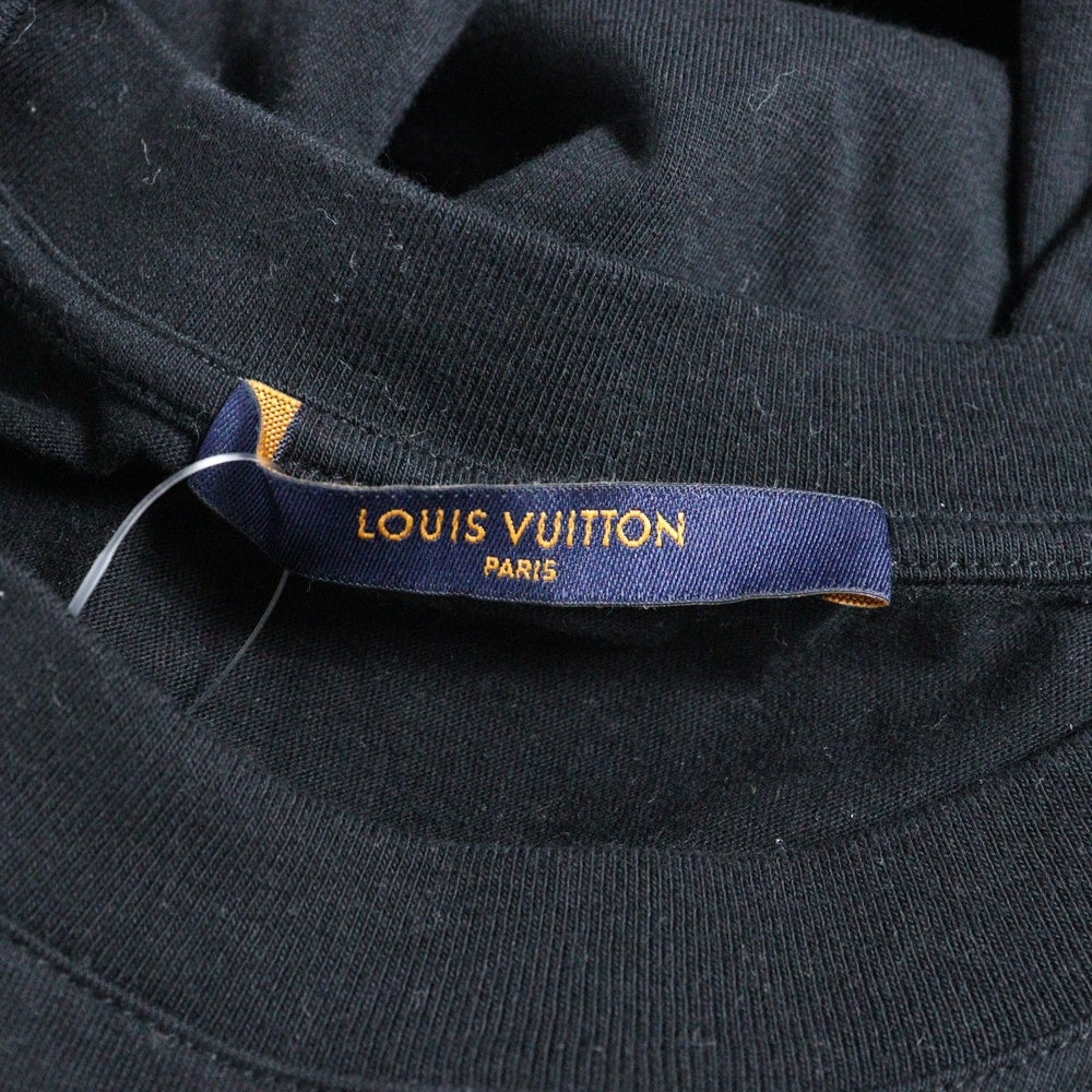 LOUIS VUITTON(ルイヴィトン) 19SS LVロゴブリックプリント クルーネック 半袖Tシャツ カットソー ブラック RM191 LVO HGY97W