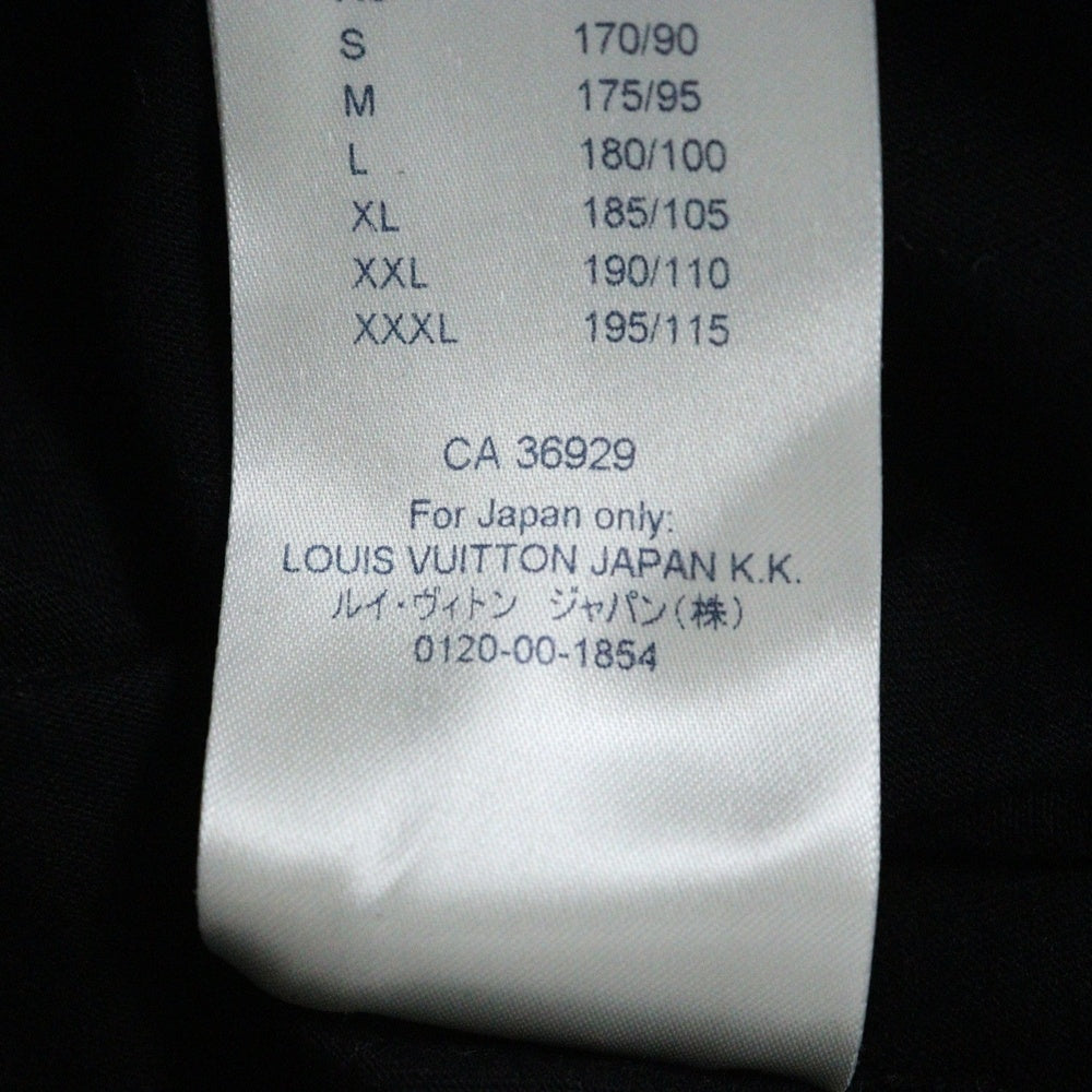 LOUIS VUITTON(ルイヴィトン) 19SS LVロゴブリックプリント クルーネック 半袖Tシャツ カットソー ブラック RM191 LVO HGY97W