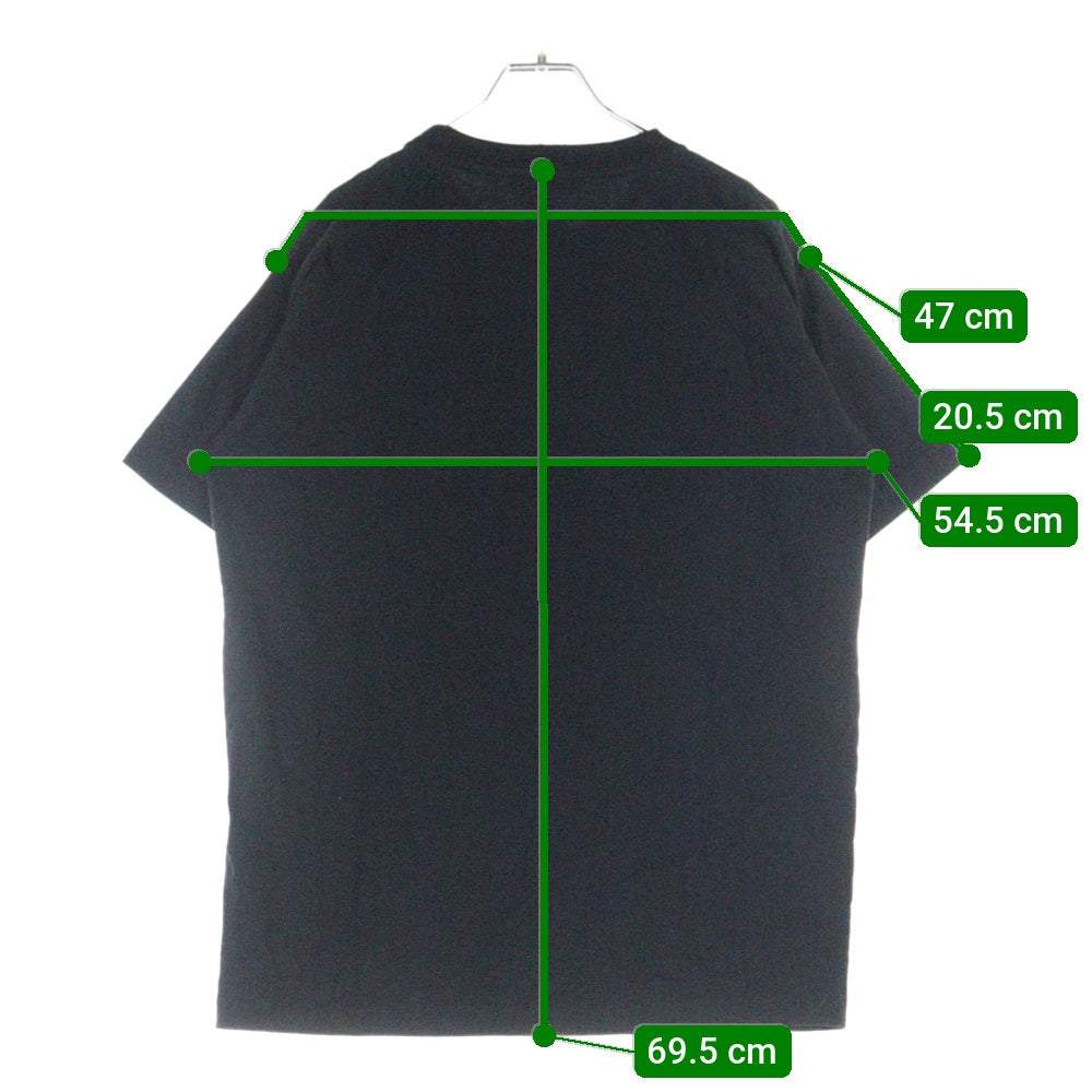 LOUIS VUITTON(ルイヴィトン) 19SS LVロゴブリックプリント クルーネック 半袖Tシャツ カットソー ブラック RM191 LVO HGY97W