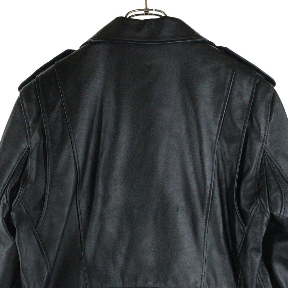 CELINE(セリーヌ) 19AW クラシックバイカー カーフスキン ダブル レザーライダースジャケット ブラック 2E158599E