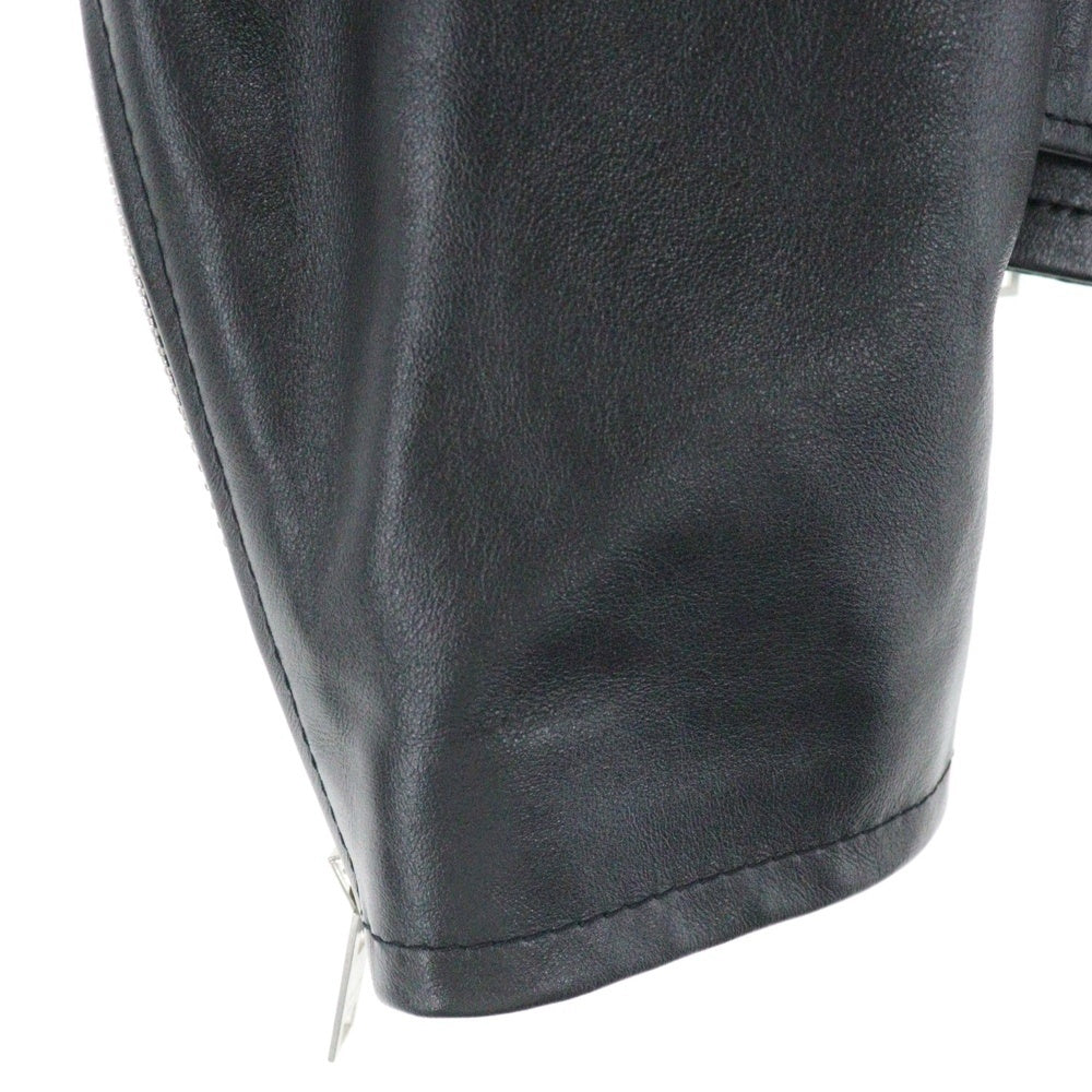 CELINE(セリーヌ) 19AW クラシックバイカー カーフスキン ダブル レザーライダースジャケット ブラック 2E158599E